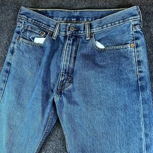 Levi's 505 Regular Jeans Mens 33x30 Blue Denim Cotton Mid‎ Rise Medium Stonewash
